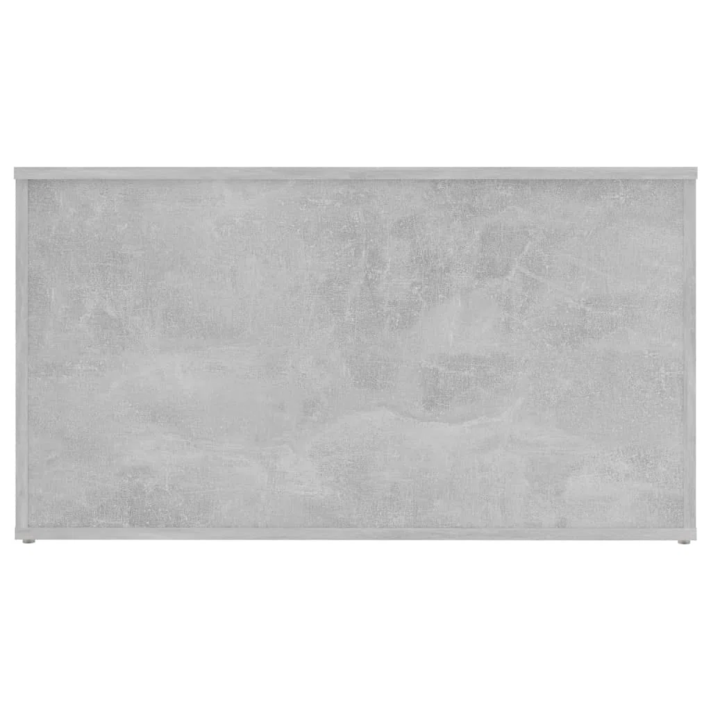 vidaXL Cassapanca Grigio Cemento 84x42x46 cm in Legno Ingegnerizzato