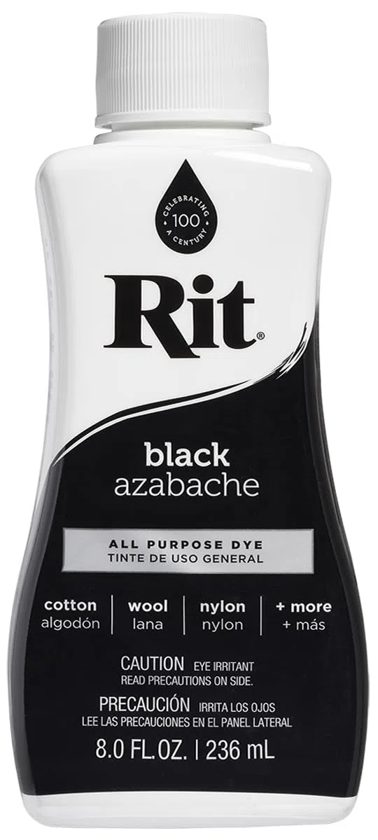 Nakoma Rit Colorante liquido per tessuti, Nero, 236 ml