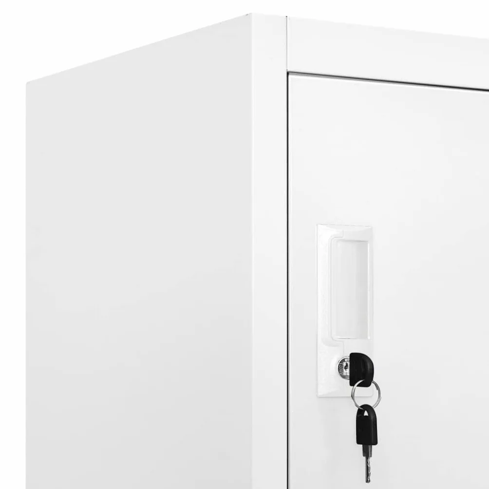vidaXL Armadio a 9 Armadietti in Acciaio 90x45x180 cm Grigio Mobiletto Ufficio