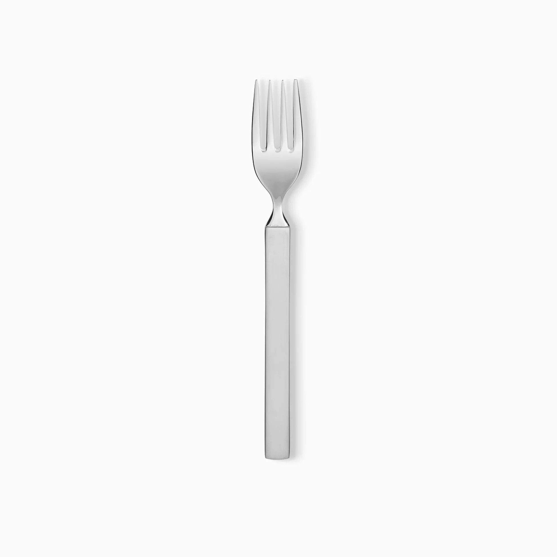 Alessi 4180/5 Dry Forchetta da Frutta in Acciaio Lucido con Manico Satinato, Set da 6
