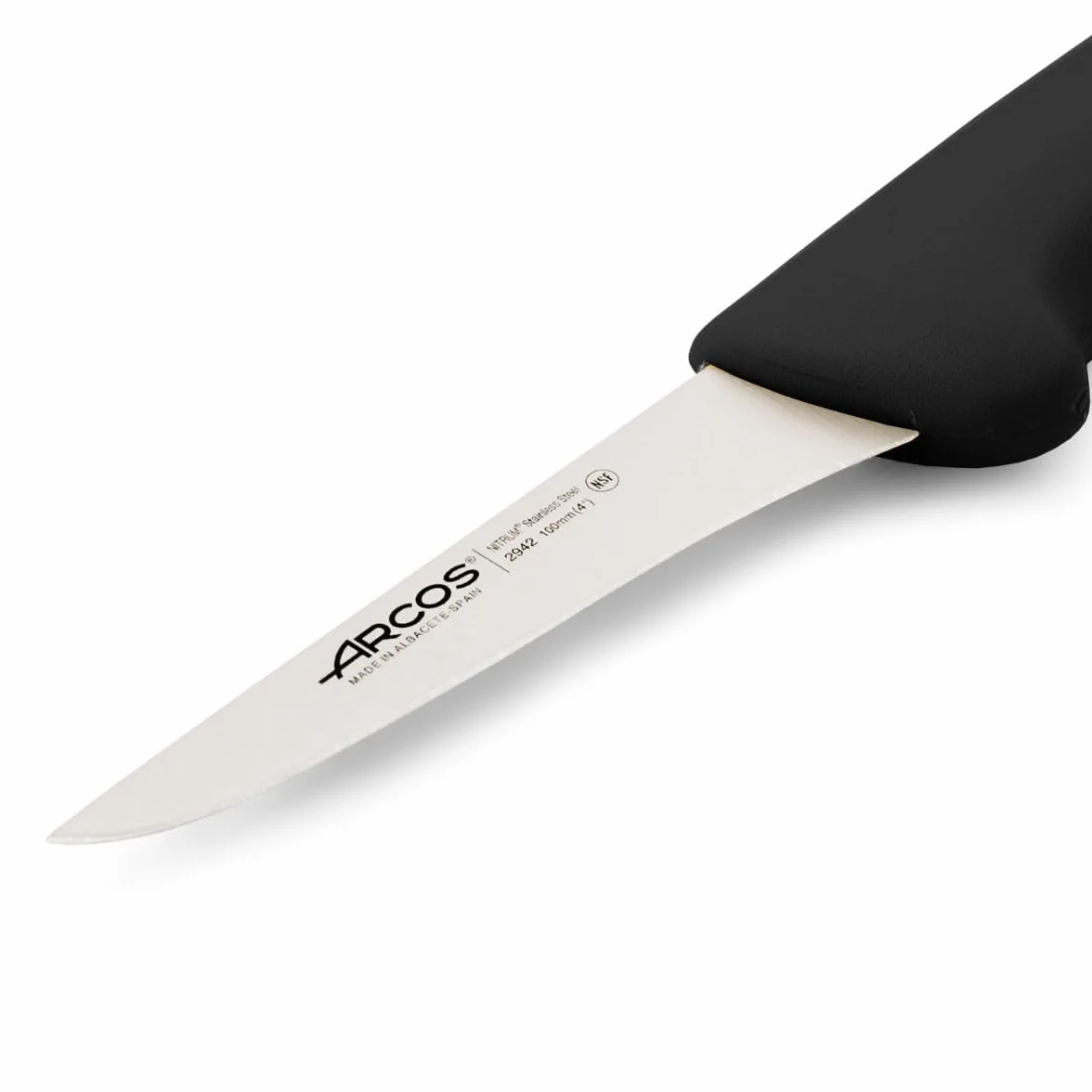 Arcos Serie 2900 - Coltello Disosso - Lama Acciaio Inossidabile Nitrum 100 mm - Manico Polipropilene Colore Nero