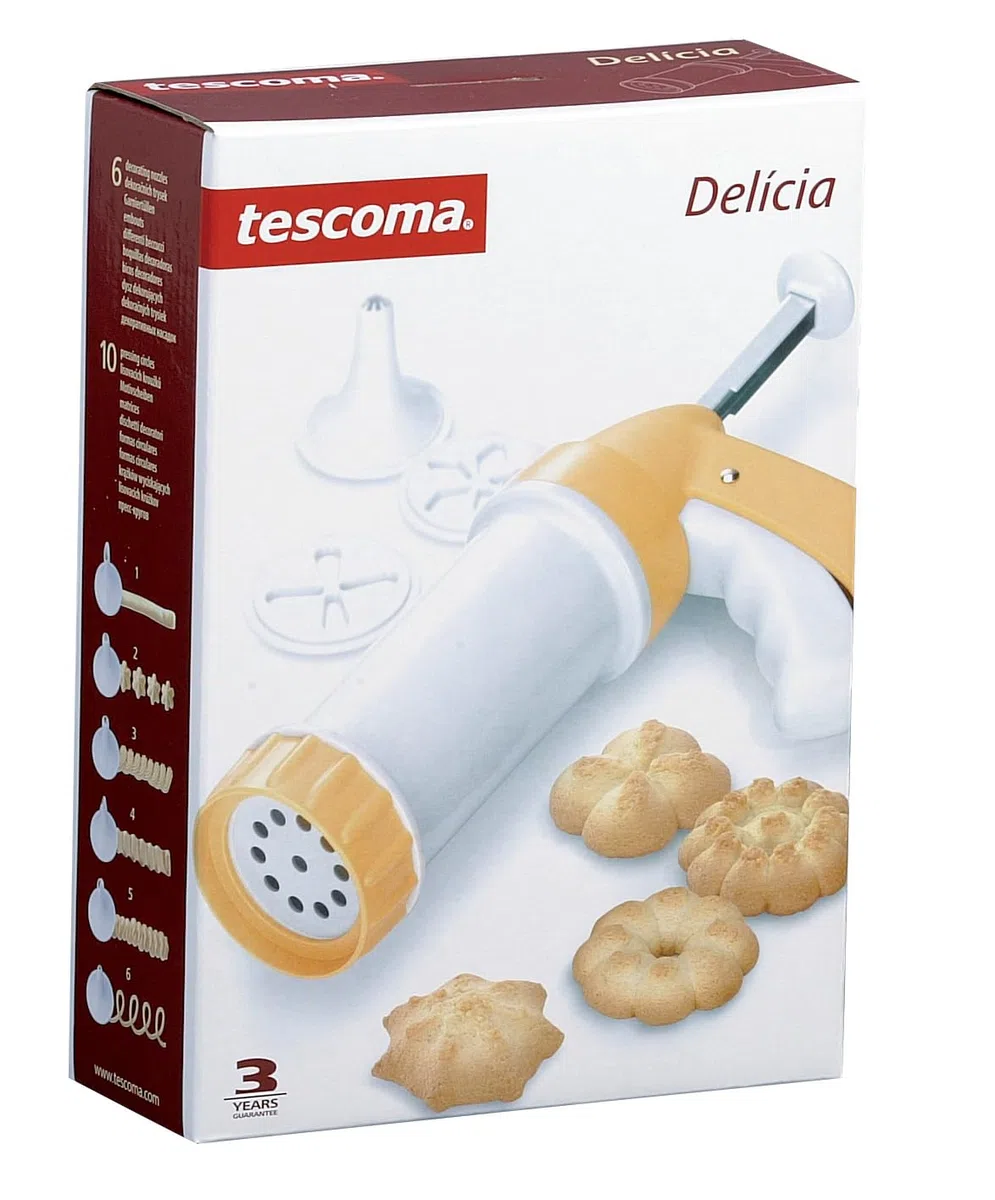 Tescoma 630534 Delicia Pistola Sparabiscotti/Siringa per Dolci, unica
