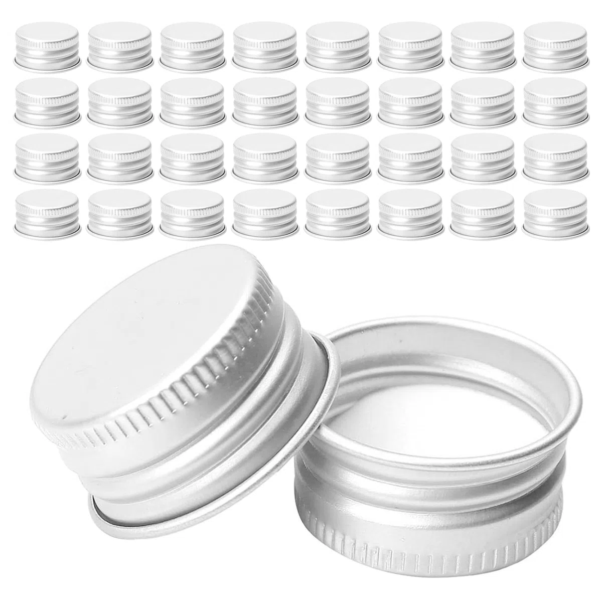 Tappo a Vite per Bottiglia in Alluminio 28mm Ermetico, Coperchio Filettato Antiperdita, Set da 100 Pezzi per Contenitori in Vetro, per Viaggi e Conservazione Domestica