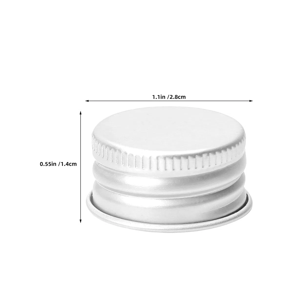 Tappo a Vite per Bottiglia in Alluminio 28mm Ermetico, Coperchio Filettato Antiperdita, Set da 100 Pezzi per Contenitori in Vetro, per Viaggi e Conservazione Domestica