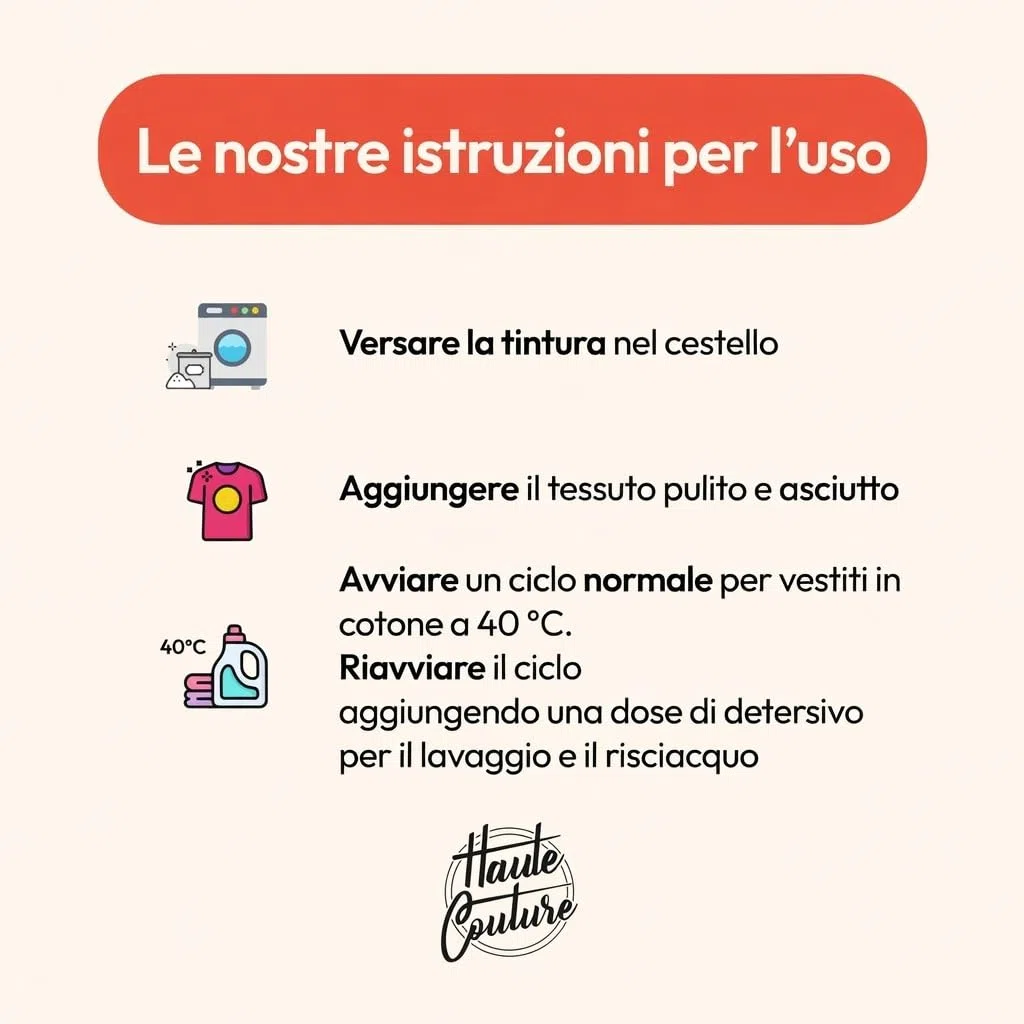 Tintura tessile - Haute Couture - 33 colori - Tutto in uno - 350 g - Abbigliamento e Tessuti - Rosso Brillante