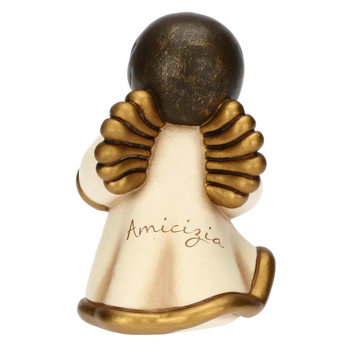 THUN - Angelo custode "Amicizia"- cernamica - Collezione Angeli - 4,9 x 4,8 x 7,6 cm
