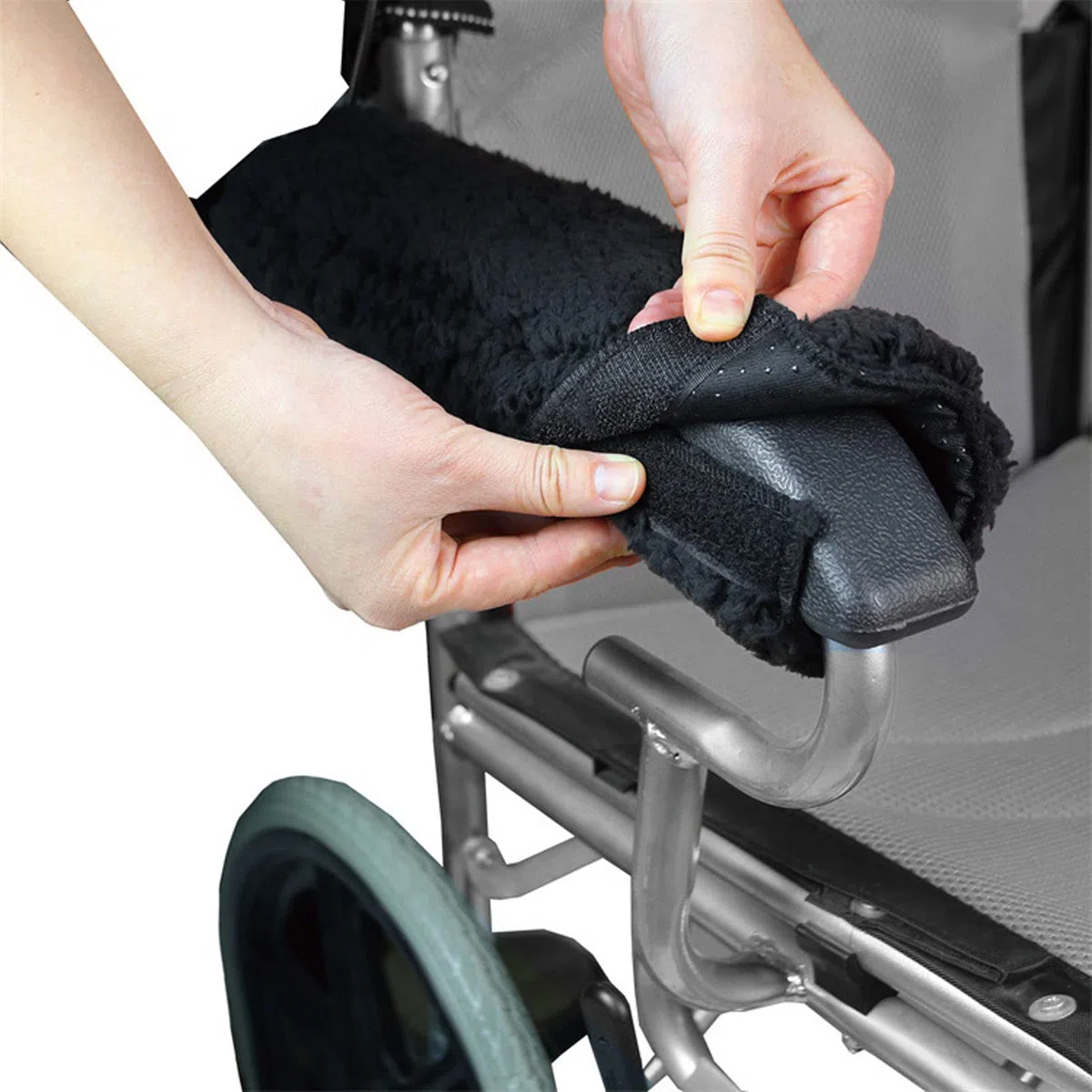 Copri bracciolo per sedia a rotelle Pad per bracciolo per sedia a rotelle 1 paio Copri bracciolo per sedia a rotelle Cuscino per bracciolo per sedia a rotelle rimovibile per sedia da ufficio e da tras