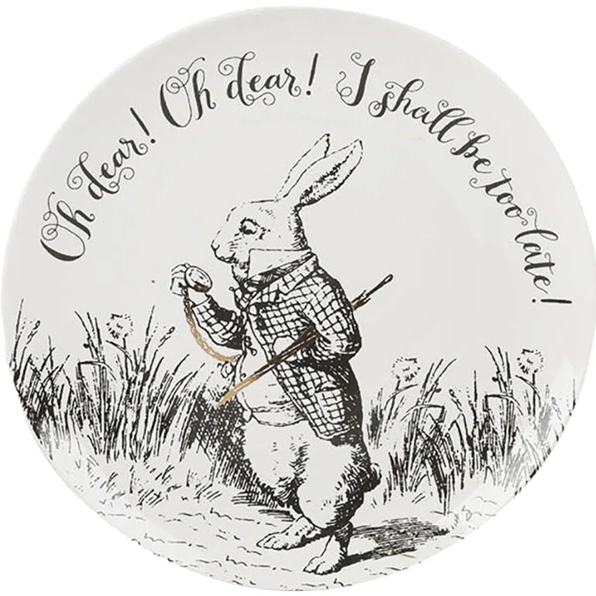 V&A Alice nel Paese delle Meraviglie, per la Cena, il Tè pomeridiano o la Colazione, Fine China, 20.5cm (8''), Set di 4