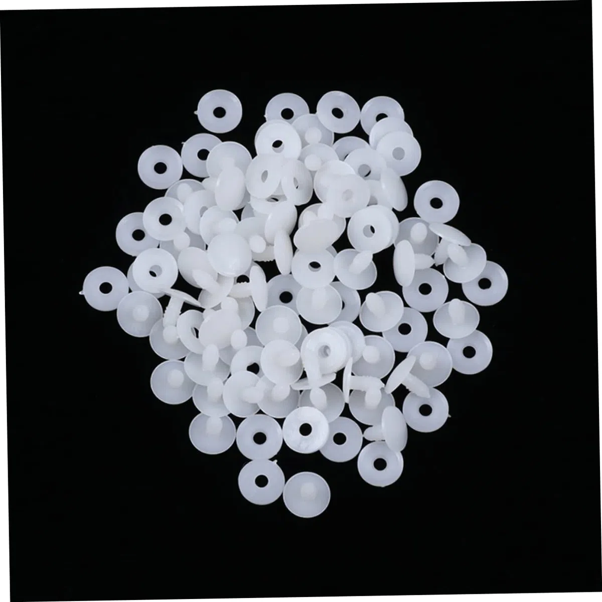 100 Set di Articolazioni per Bambole in Plastica Bianche Multiuso per Fai da Te Accessori per Interazione Genitori-Figli e Modellismo