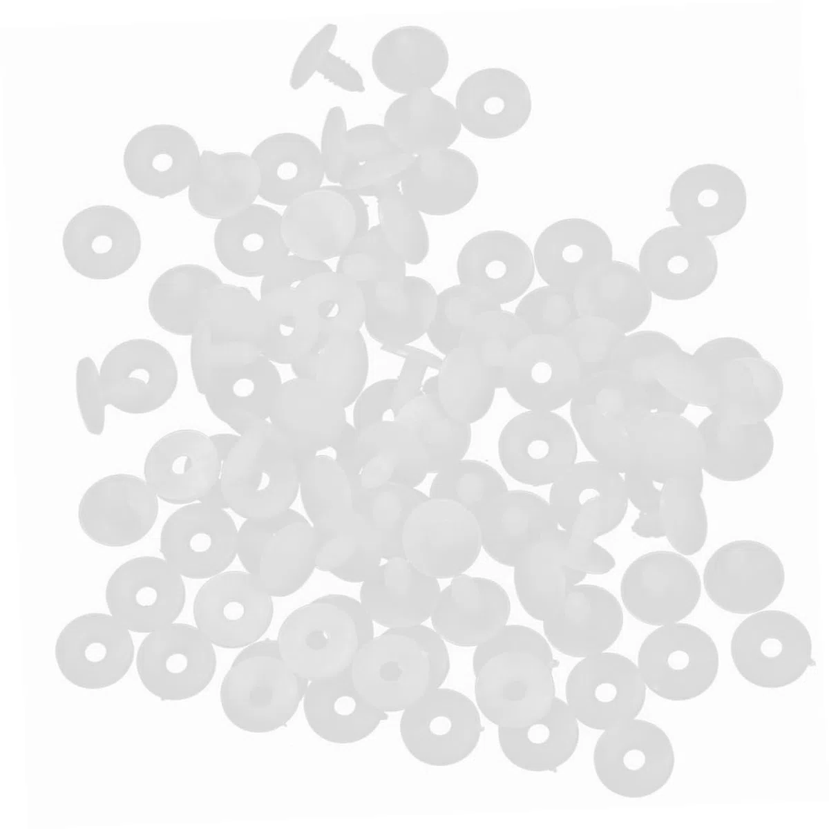 100 Set di Articolazioni per Bambole in Plastica Bianche Multiuso per Fai da Te Accessori per Interazione Genitori-Figli e Modellismo