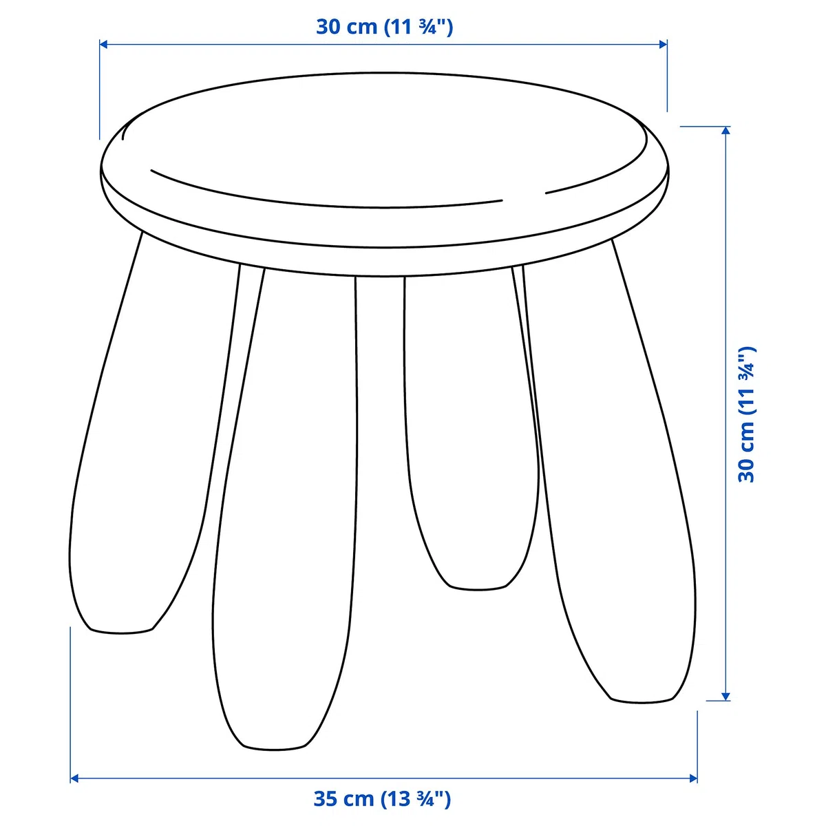 ProTuning MAMMUT Sgabello per bambini, interno/esterno/rosa