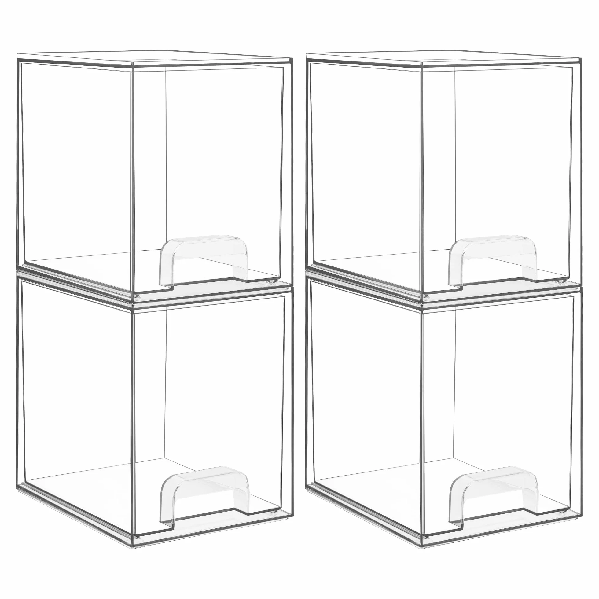 Vtopmart cassetti impilabili per il trucco (4pack alto)