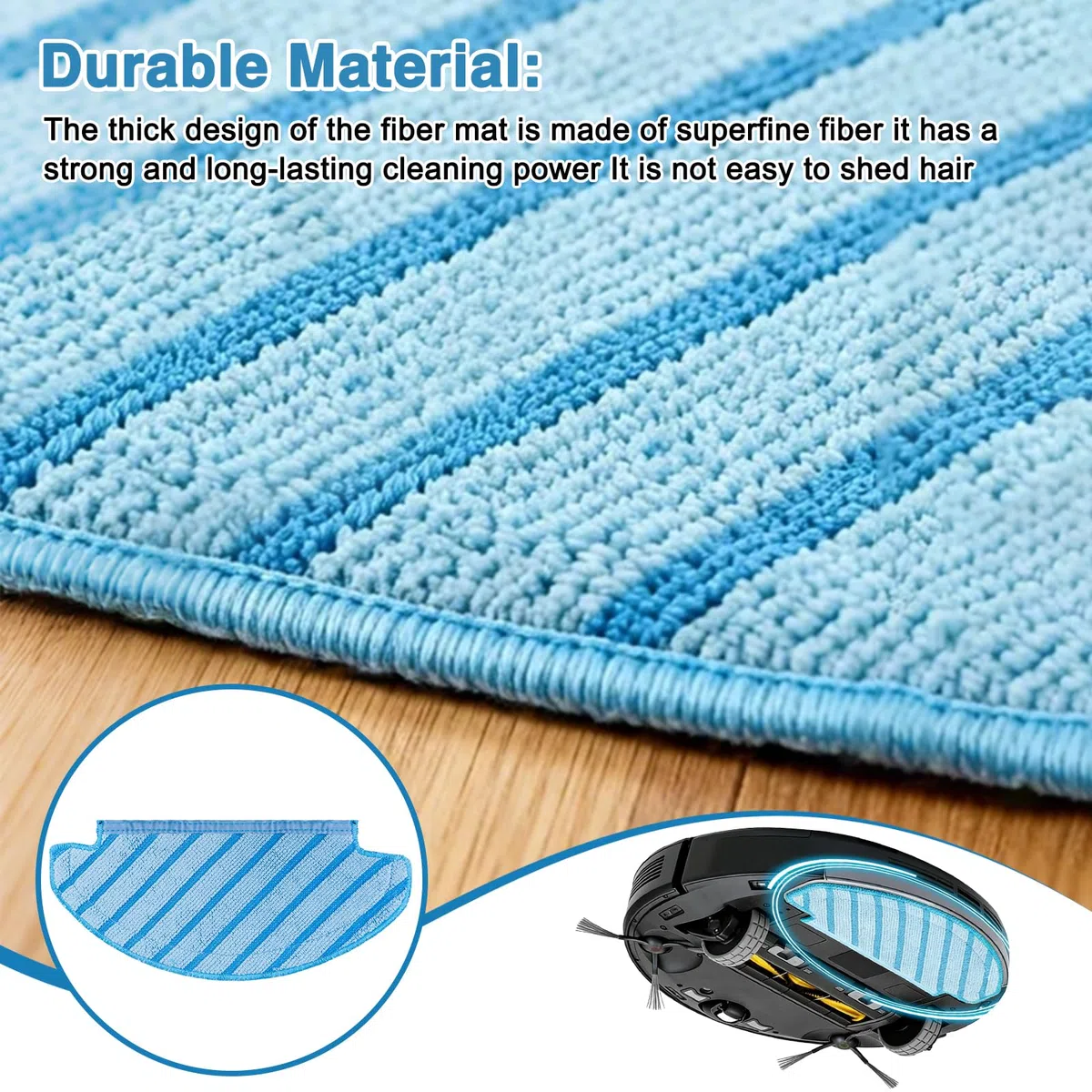 10 Pz Mop Panni di Pulizia Pastiglie per Ecovacs Deebot Ozmo T8 AIVI T8 Max T8 Series/ N8 Pro Plus/ N8 Pro Aspirapolvere