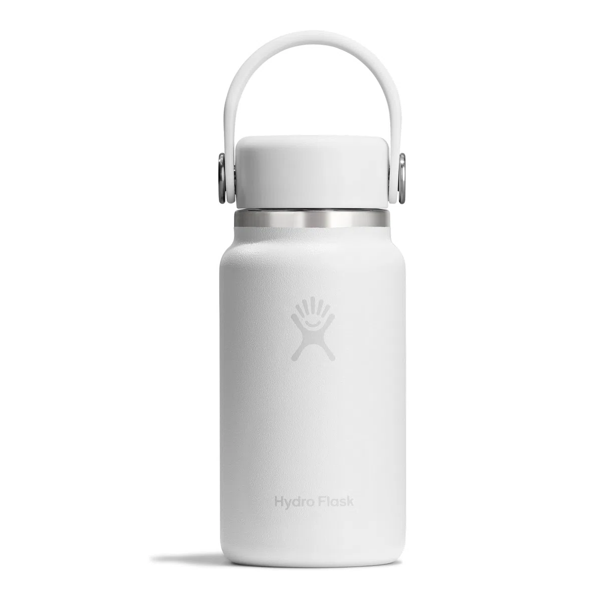 Hydro Flask – Micro Hydro 200 ml (6.7 oz) – Mini Flask Isolato Ermetico con Cinghia Clip-On – Freddo & Caldo fino a 7 Ore – Compatto & Resistente – White