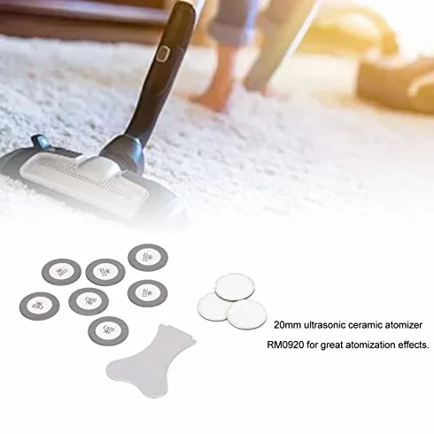 Ultrasonic Mist Maker Ceramic Disc, 10Pcs Disc Kit, Mist Maker Ceramic Disc 20mm Atomizer Set di Accessori per Umidificatore