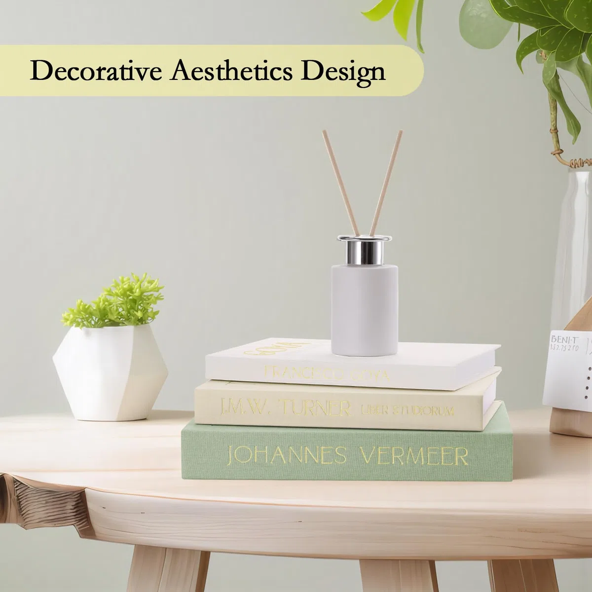 Set di 3 libri decorativi, elegante scatola per libri con contenitore per interni moderni, design estetico, impilabile e robusto