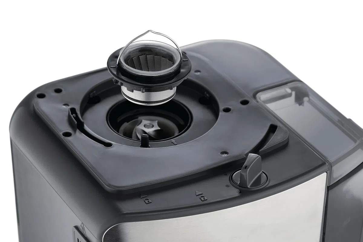 Russell Hobbs Macchina Caffé Americano con Macinacaffé Integrato - Timer digitale, Filtro per Estrazione e Aroma ottimali - Caraffa in Vetro; Max 10 tazze, 3 livelli di Macinatura, Grind&Brew 25610-56