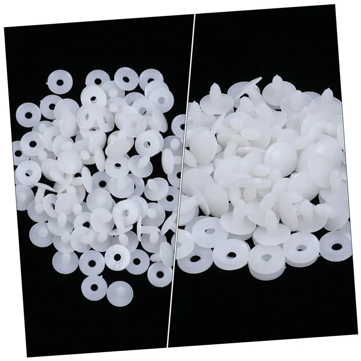 100 Set di Articolazioni per Bambole in Plastica Bianche Multiuso per Fai da Te Accessori per Interazione Genitori-Figli e Modellismo