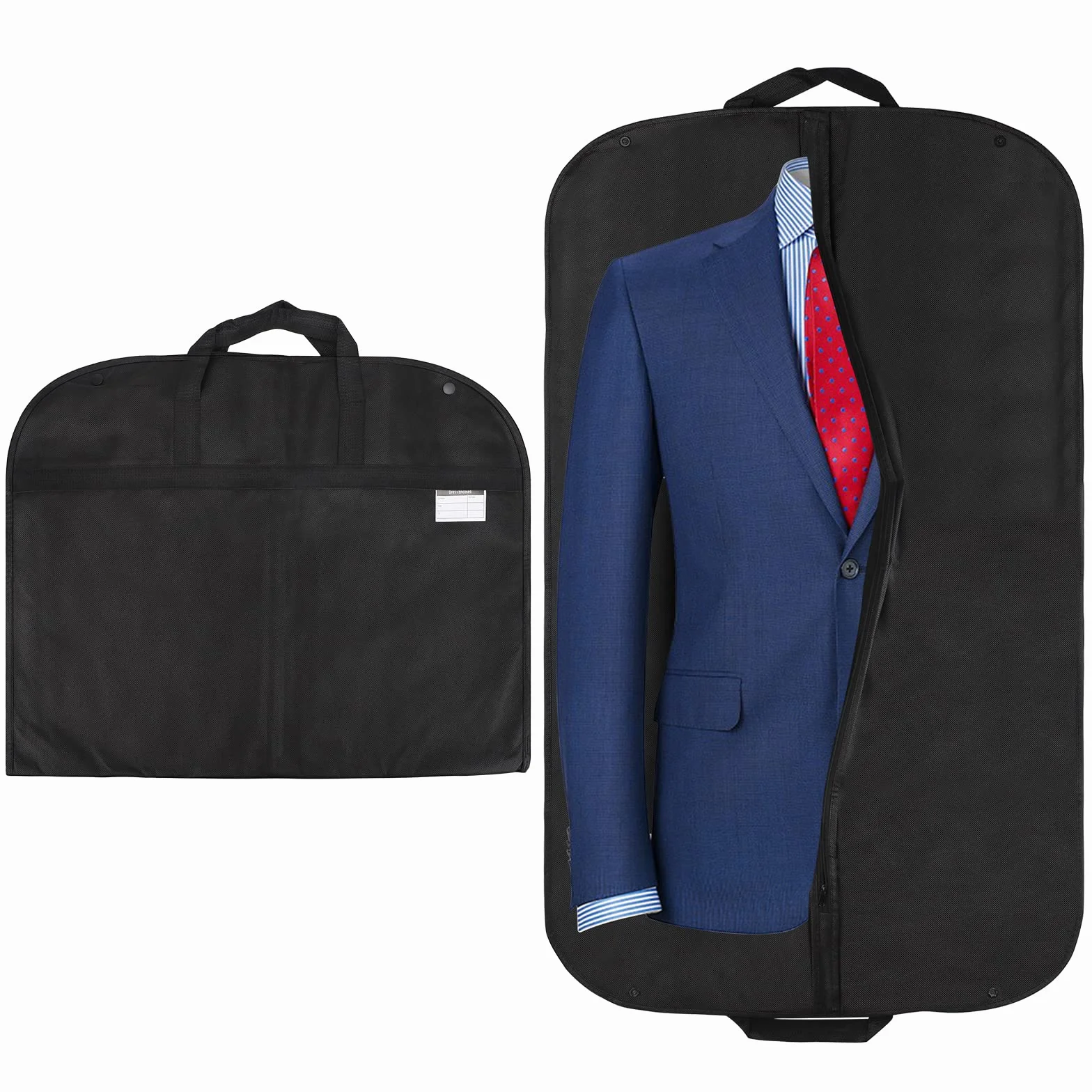 2 Pezzi Borsa Porta Abiti 100x60cm, Antipolvere Custodia, Versione Spessa, Copri Giacche Gonne Porta Camicie e Altro