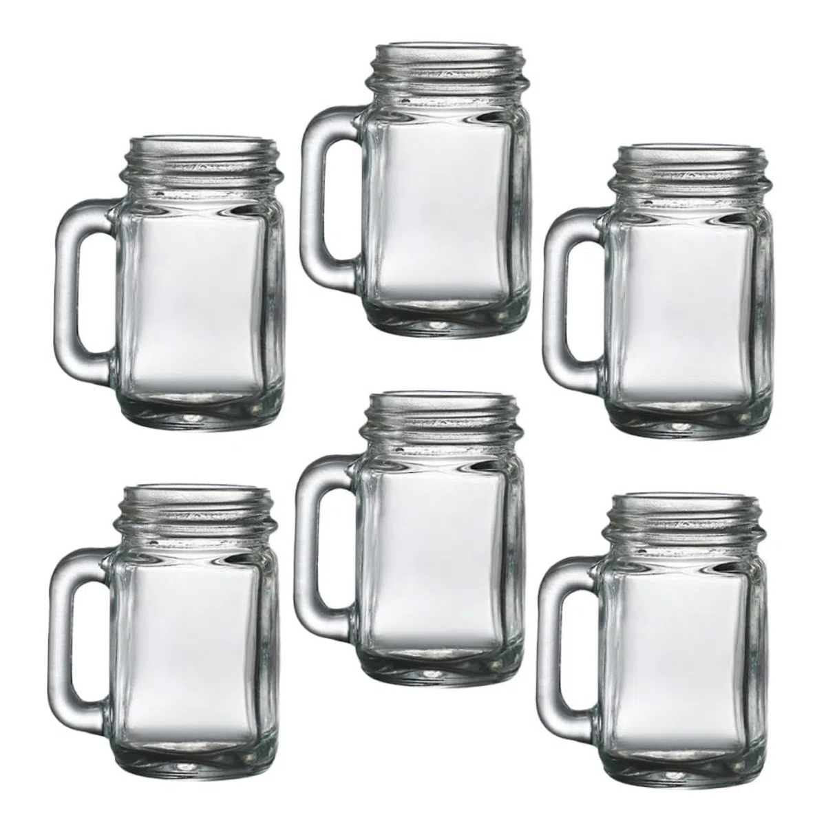 MAGICLULU Set 6 Bicchieri Liquore Mini 40ml in Vetro Superficie Liscia e Finitura Levigata, Bicchieri Cocktail Creativi per Feste e Bar
