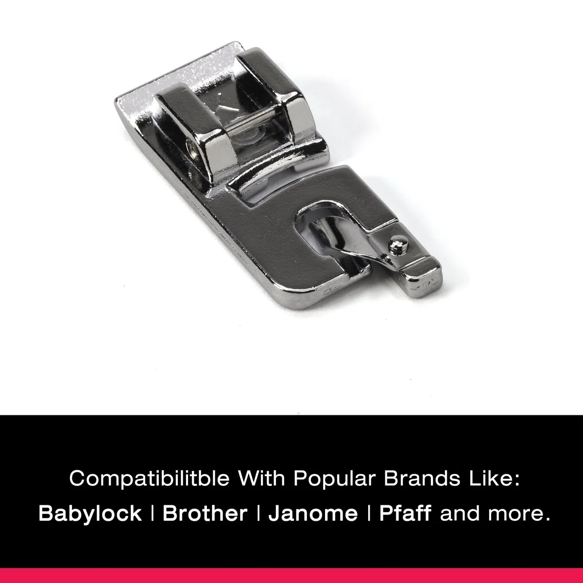 Singer Narrow Rolled Hem Snap-On Presser Foot for Low-Shank Sewing Machines by Sewing Company
