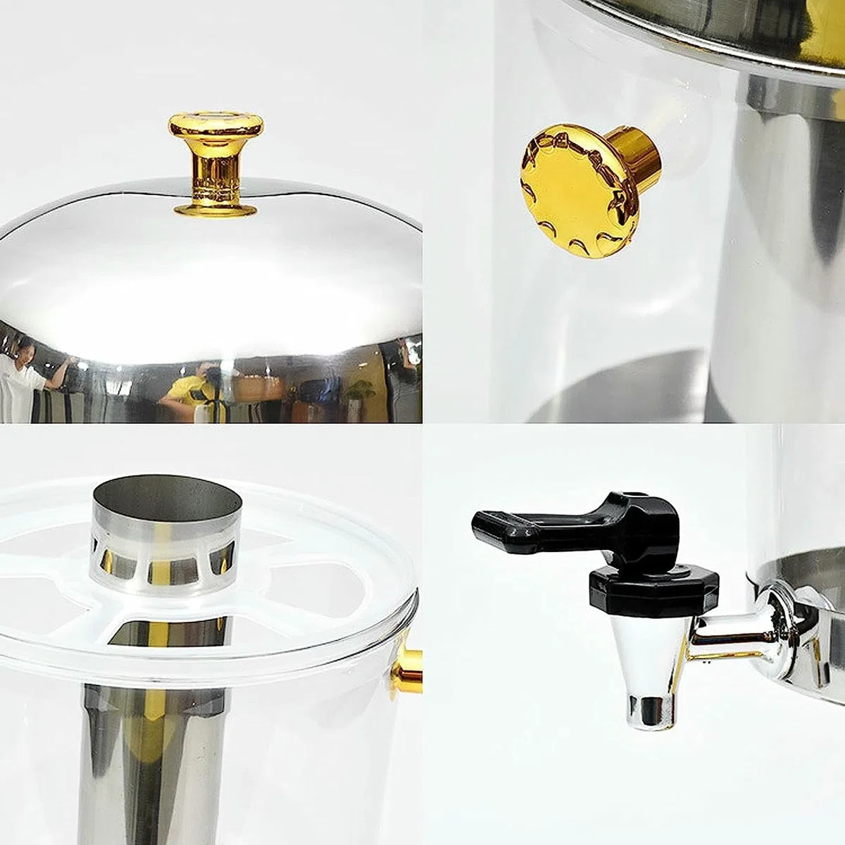 Dispenser Per Bevande Commerciali, Urna Per Caffè In Acciaio Inossidabile, Dispenser Per Bevande Calde E Fredde, Beveragehine Self-Service, Dispenser Per Succhi Di Frutta Per Succhi Di Caffè, Tè