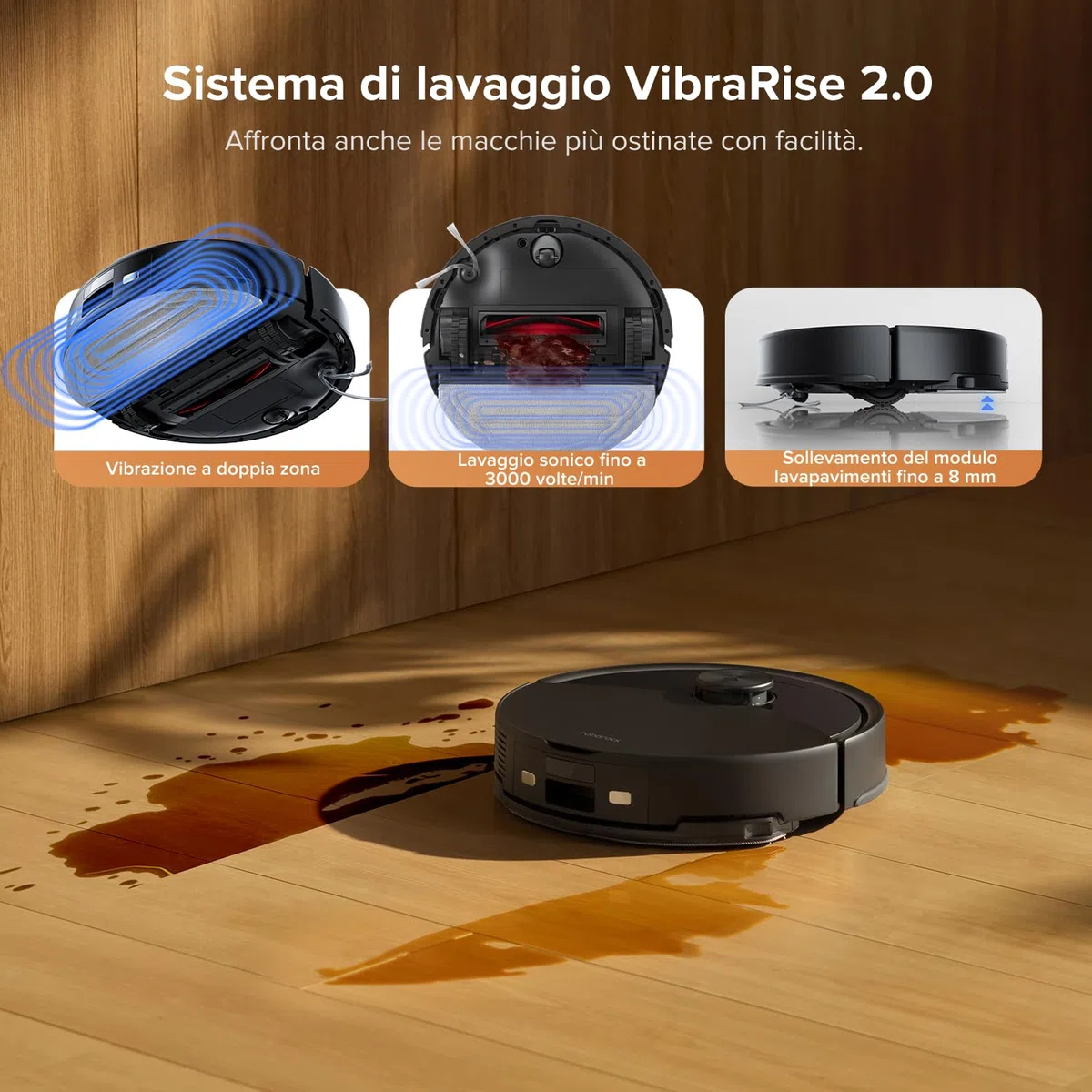 roborock Q10 S5+ Set Robot Aspirapolvere con Stazione, 10.000Pa, Panno Sollevabile, Pulizia VibraRise 2.0(3000 volte/min), Anti-groviglio, Evitamento degli Ostacoli, Strategie dei Tappeti, APP, Nero