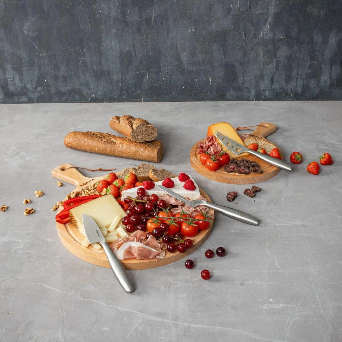 BOSKA Set di Coltelli da Formaggio Copenhagen – Per tutti i tipi di Formaggio – 3 pezzi