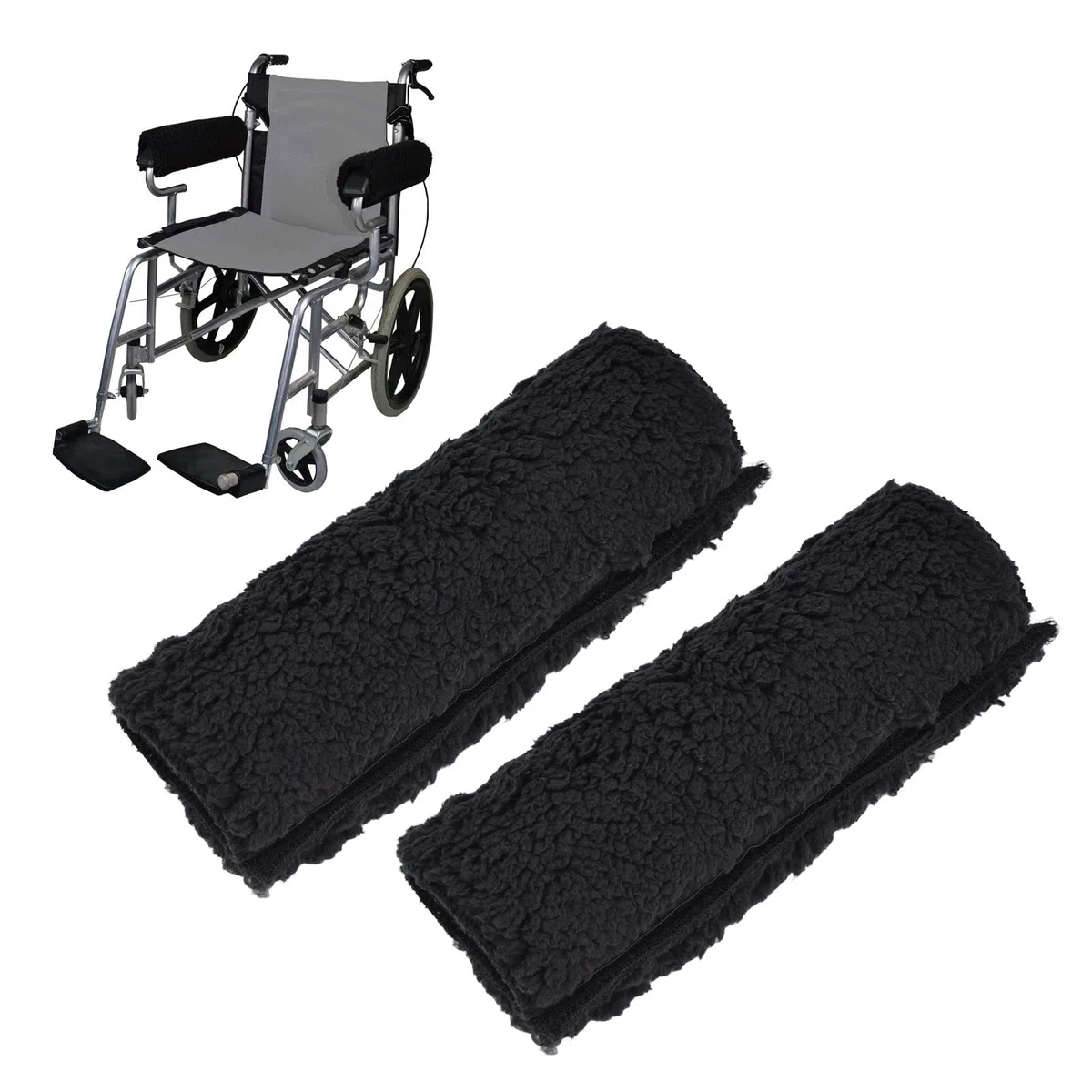 Copri bracciolo per sedia a rotelle Pad per bracciolo per sedia a rotelle 1 paio Copri bracciolo per sedia a rotelle Cuscino per bracciolo per sedia a rotelle rimovibile per sedia da ufficio e da tras