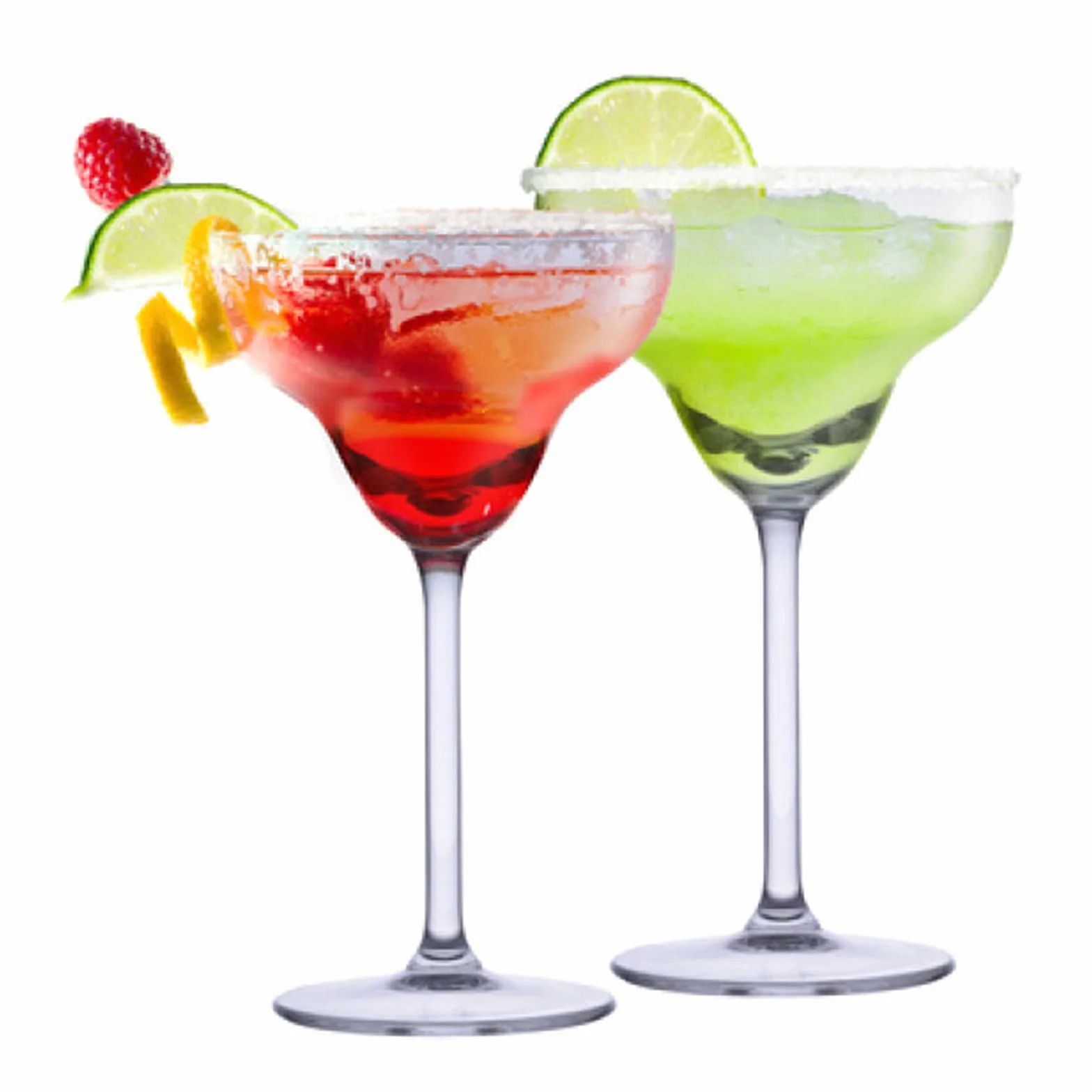 alpina Set di 4 bicchieri da cocktail in vetro a margarita da 250 ml