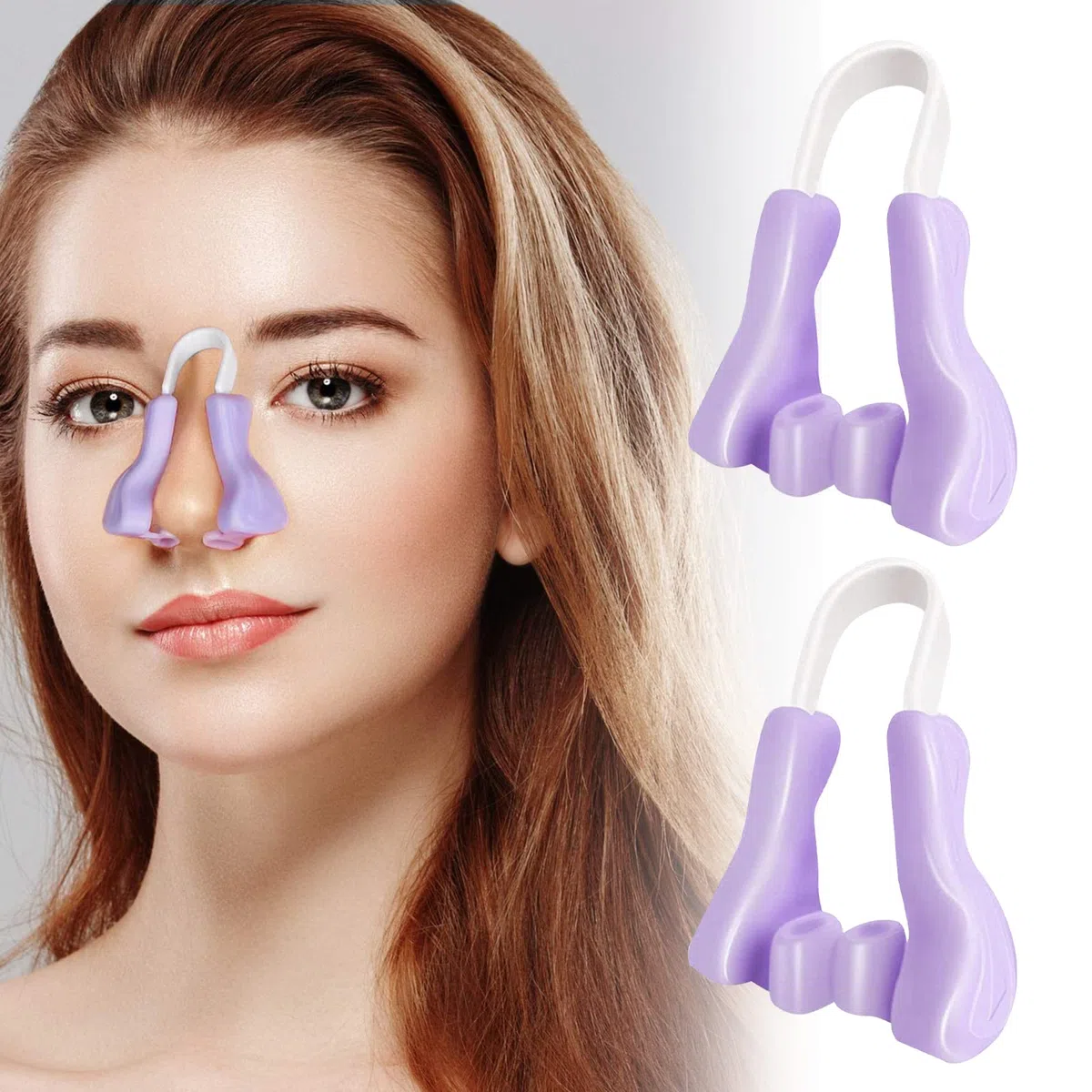 Clip per Sollevamento del Naso, Clip per il naso, 2 Pezzi Naso Shaper Clip, Clip di sollevamento del naso, Clip Morbido Silicone Naso per Donne Nose Massagers Tools