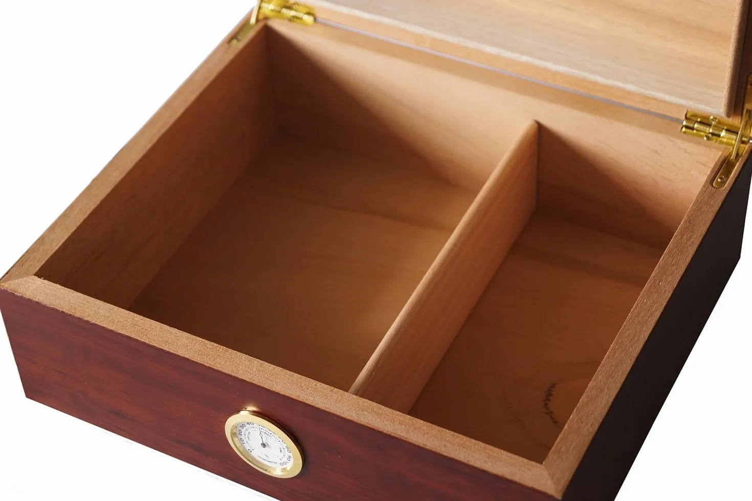 GERMANUS Sigari Humidor Classicus II con igrometro e umidificatore e GERMANUS Manuale Marrone
