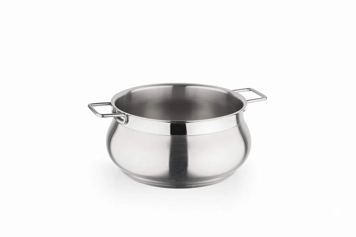 Tummy Batteria 10 pezzi, Made in Italy. Acciaio Inox 18/10, Induzione+Gas.Triplo fondo. PFAS free.