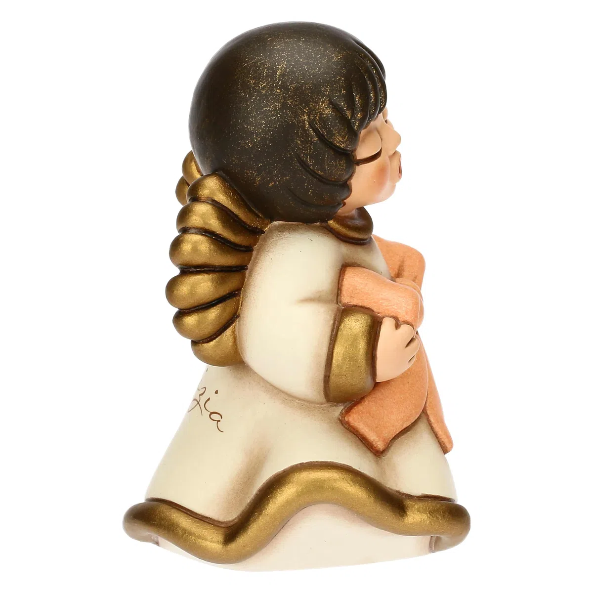 THUN - Angelo custode "Amicizia"- cernamica - Collezione Angeli - 4,9 x 4,8 x 7,6 cm