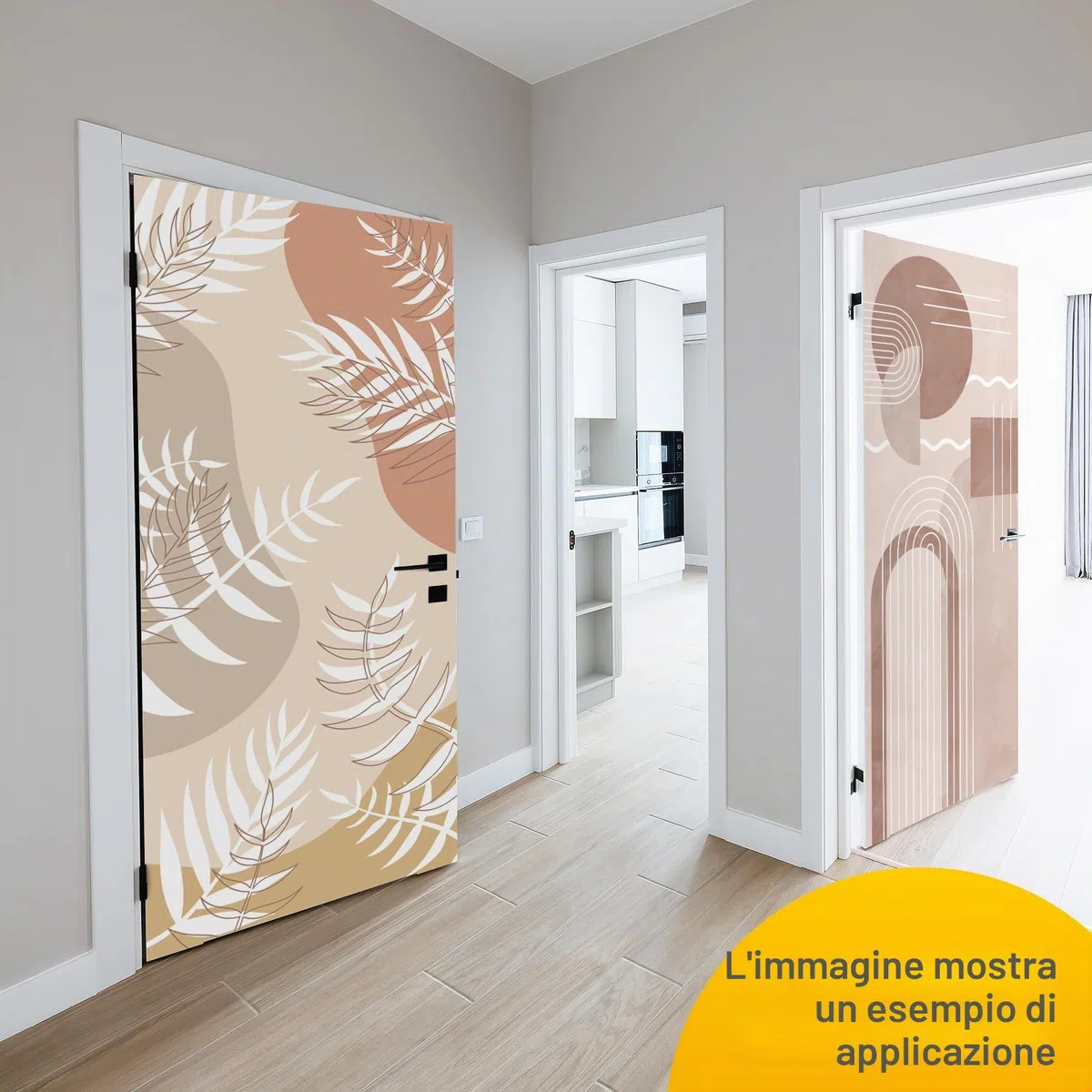 Finest Folia Adesivo per porta 90x200 cm, carta da parati per porta, poster per porta, pellicola per porta per soggiorno, camera dei bambini, cucina, adesivo per porta da bagno, adesivo autoadesivo