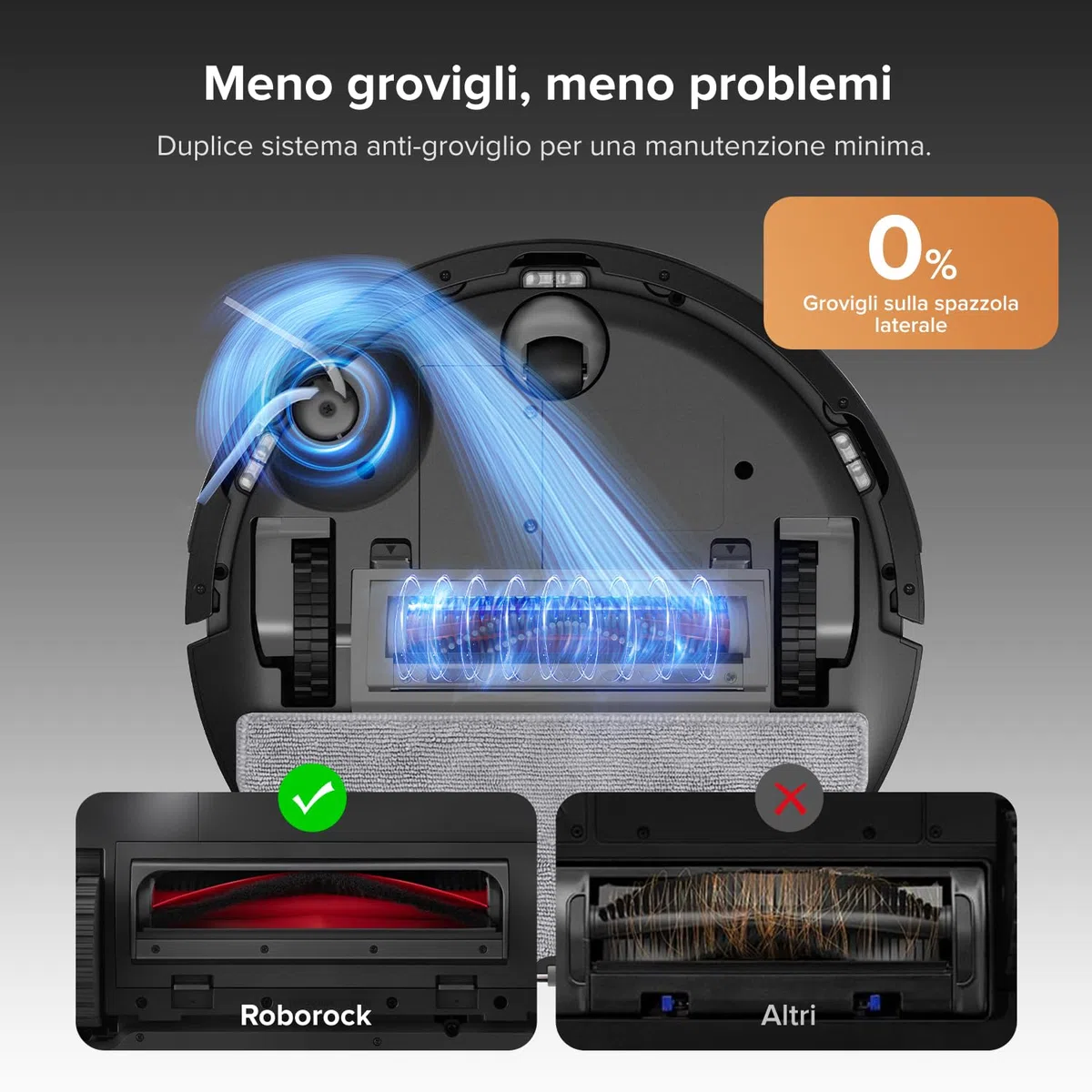 roborock Q10 S5+ Set Robot Aspirapolvere con Stazione, 10.000Pa, Panno Sollevabile, Pulizia VibraRise 2.0(3000 volte/min), Anti-groviglio, Evitamento degli Ostacoli, Strategie dei Tappeti, APP, Nero