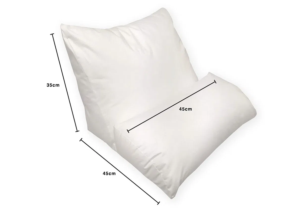 BIANCHERIAWEB Cuscino Ergonomico Posturale Decapillow 10 Usi 1 Solo Cuscino Multi Posizione Sostegno Gambe Spalle Cuscino Bianco
