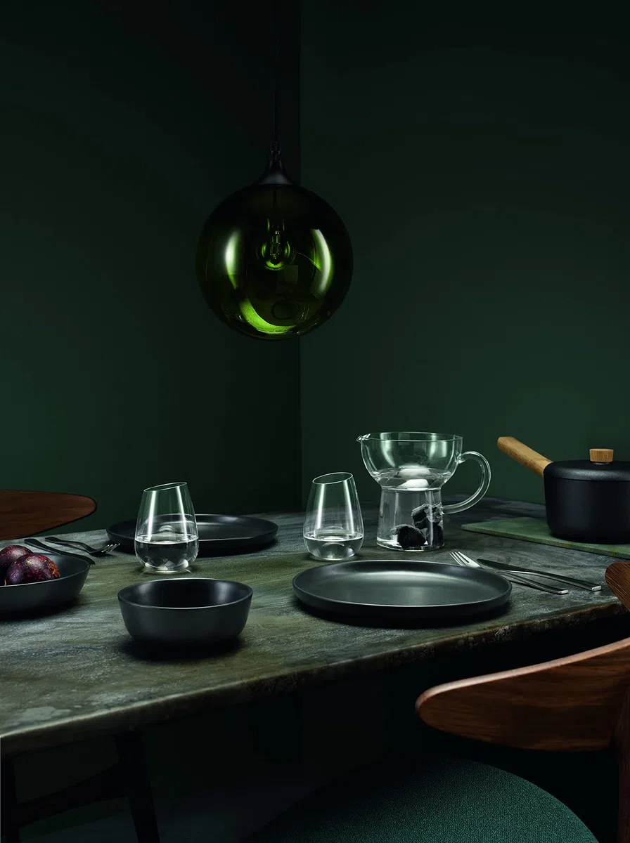 EVA SOLO Talerz Nordic Kitchen - Piatto da 25 cm, nero