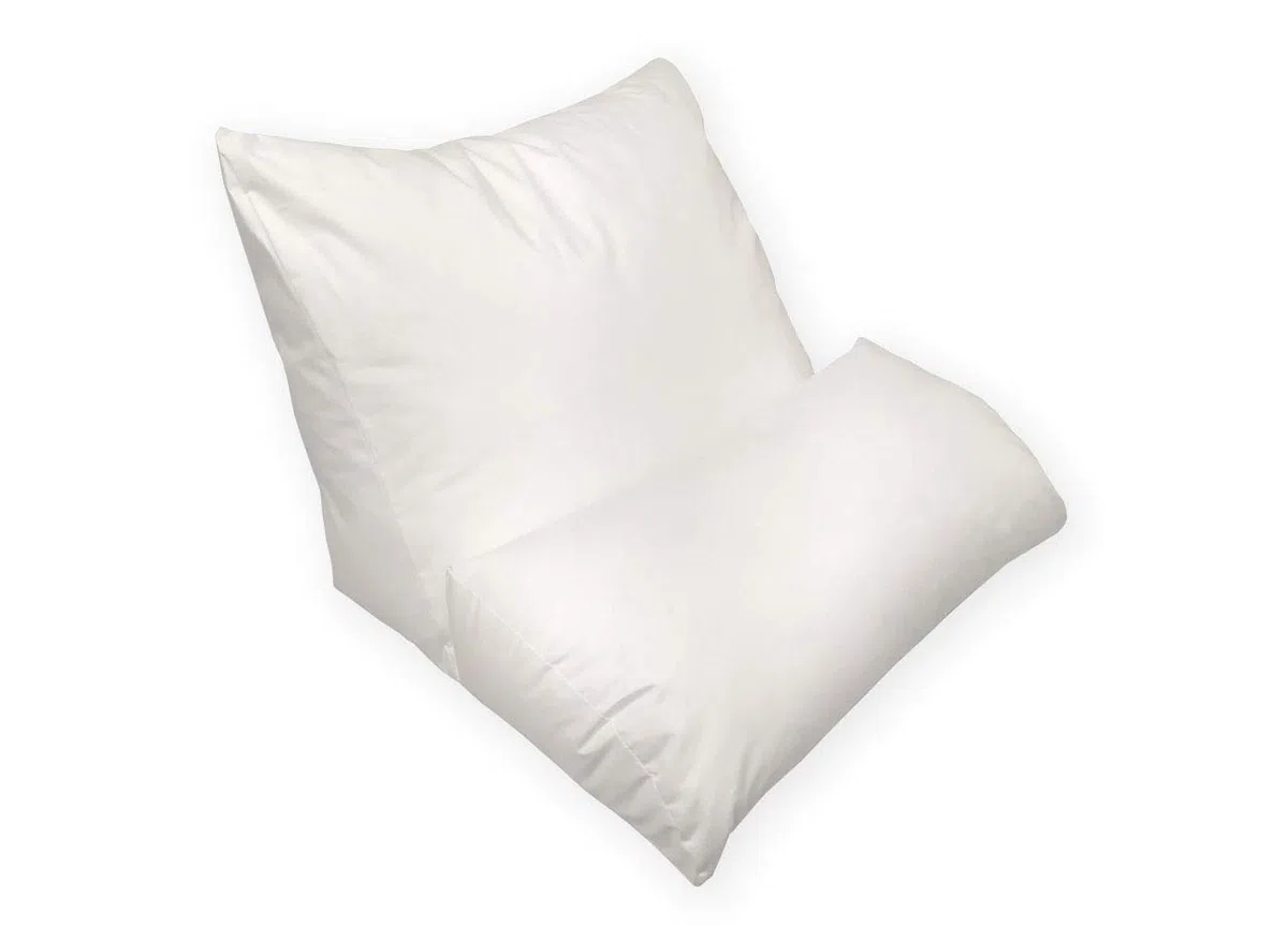 BIANCHERIAWEB Cuscino Ergonomico Posturale Decapillow 10 Usi 1 Solo Cuscino Multi Posizione Sostegno Gambe Spalle Cuscino Bianco