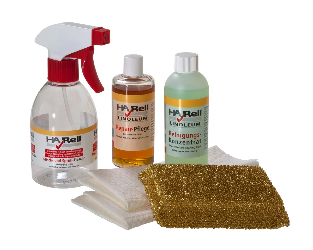 HARell Linoleum - Set di cura per linoleum, per mobili, desktop e linoleum