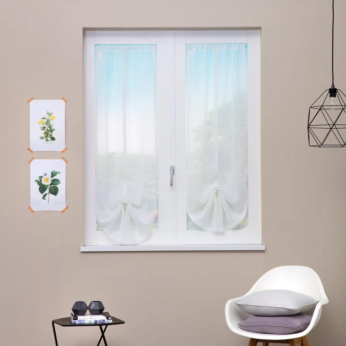 Linea oro Coppia Tendine Estella Merletto