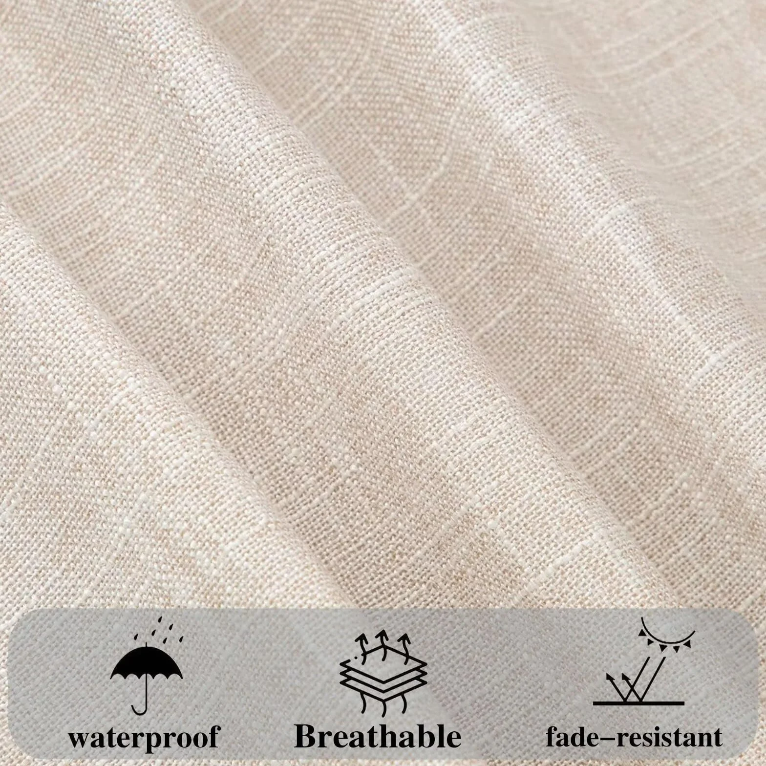 Federe Cuscini Divano 40x65cm Copri Cuscini per Divano Letto Decorativi Astratto Lino Set di 2 Cuscino Esterno Impermeabili Rettangolari Grandi Marrone con Zip Nascosta per Camera da Esterno u-156