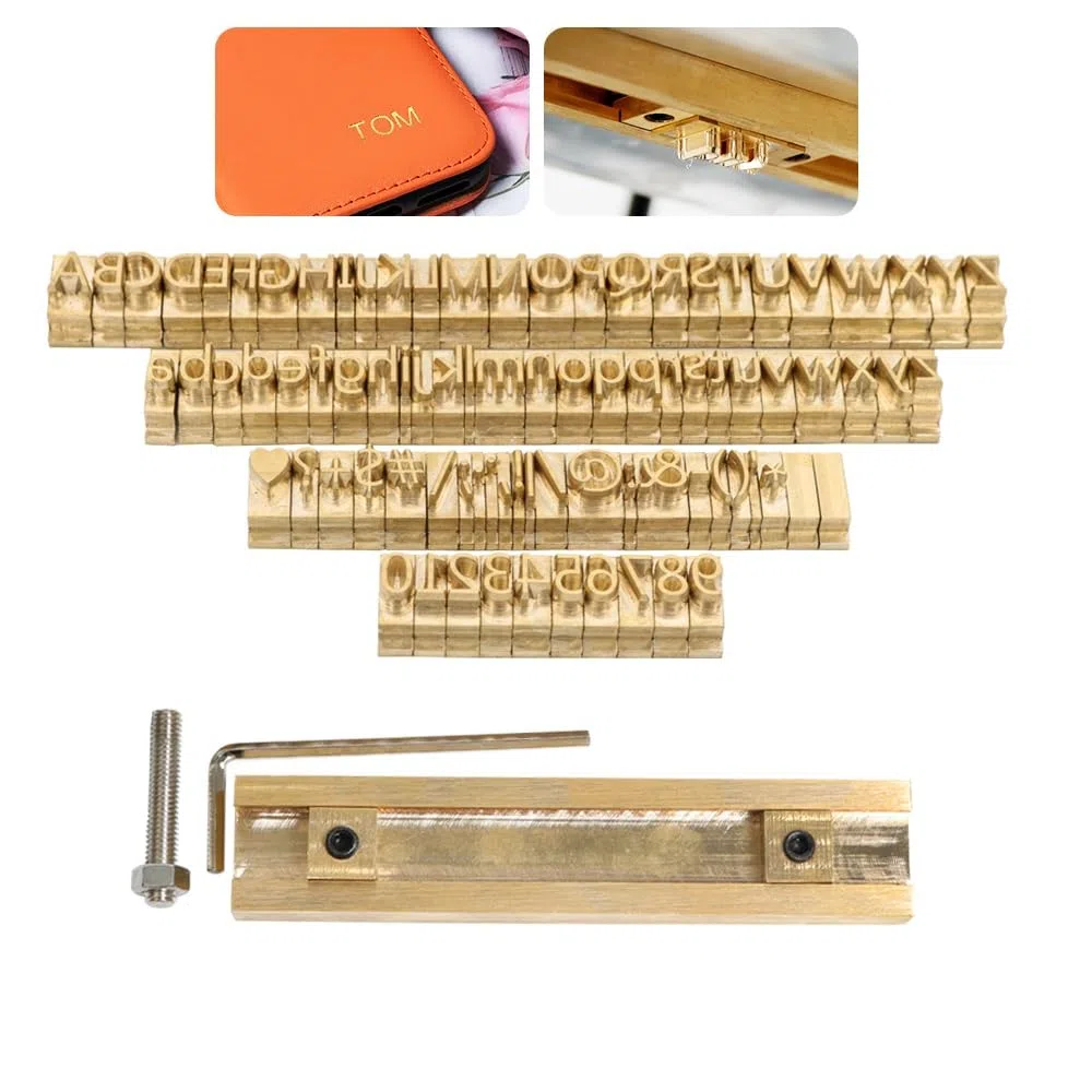 ZONESUN Hot Foil Stamping Machine Stampaggio Lettere Numero Simbolo Alfabeti Simboli Personaggi Stampi Stampi CNC Incisione Stampi 85pcs Yahei Font