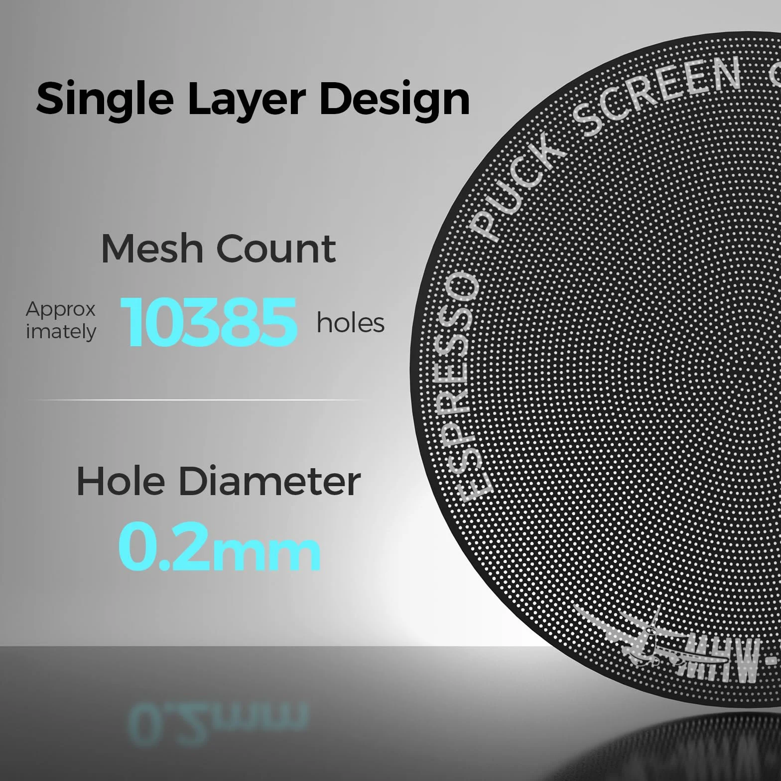 MHW-3BOMBER Schermo ultra sottile 0,2 mm Espresso Puck FG5642-OS