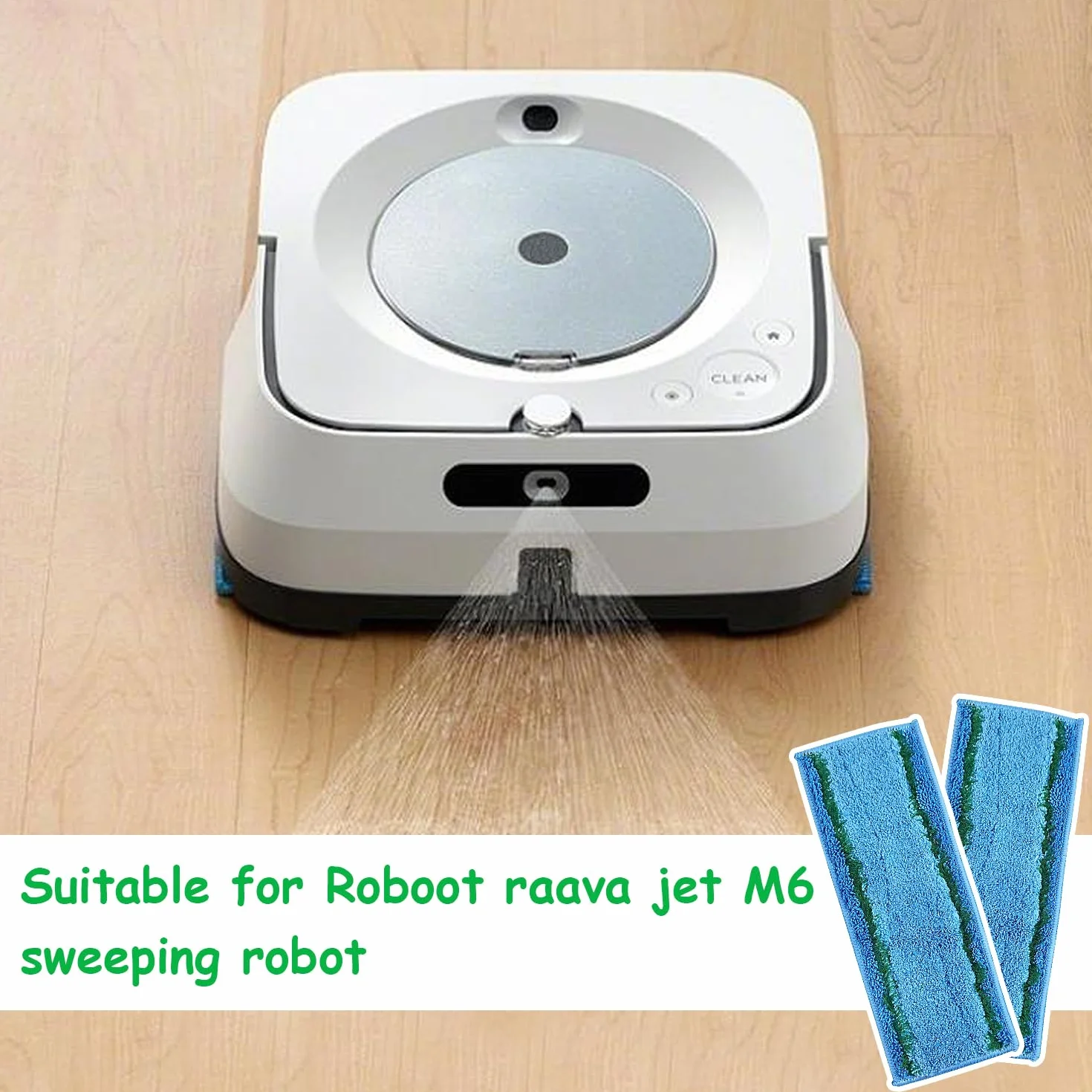 10 Panno per la Pulizia Riutilizzabili per IRobot Braava Jet M6 (m6134), Microfibra Polvere Pavimento Cleaner, Tamponi per la Pulizia, Panni per Pulizia di Ricambio
