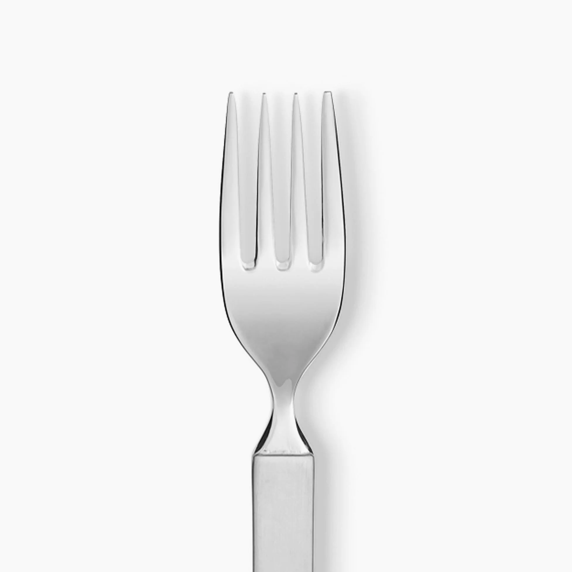 Alessi 4180/5 Dry Forchetta da Frutta in Acciaio Lucido con Manico Satinato, Set da 6