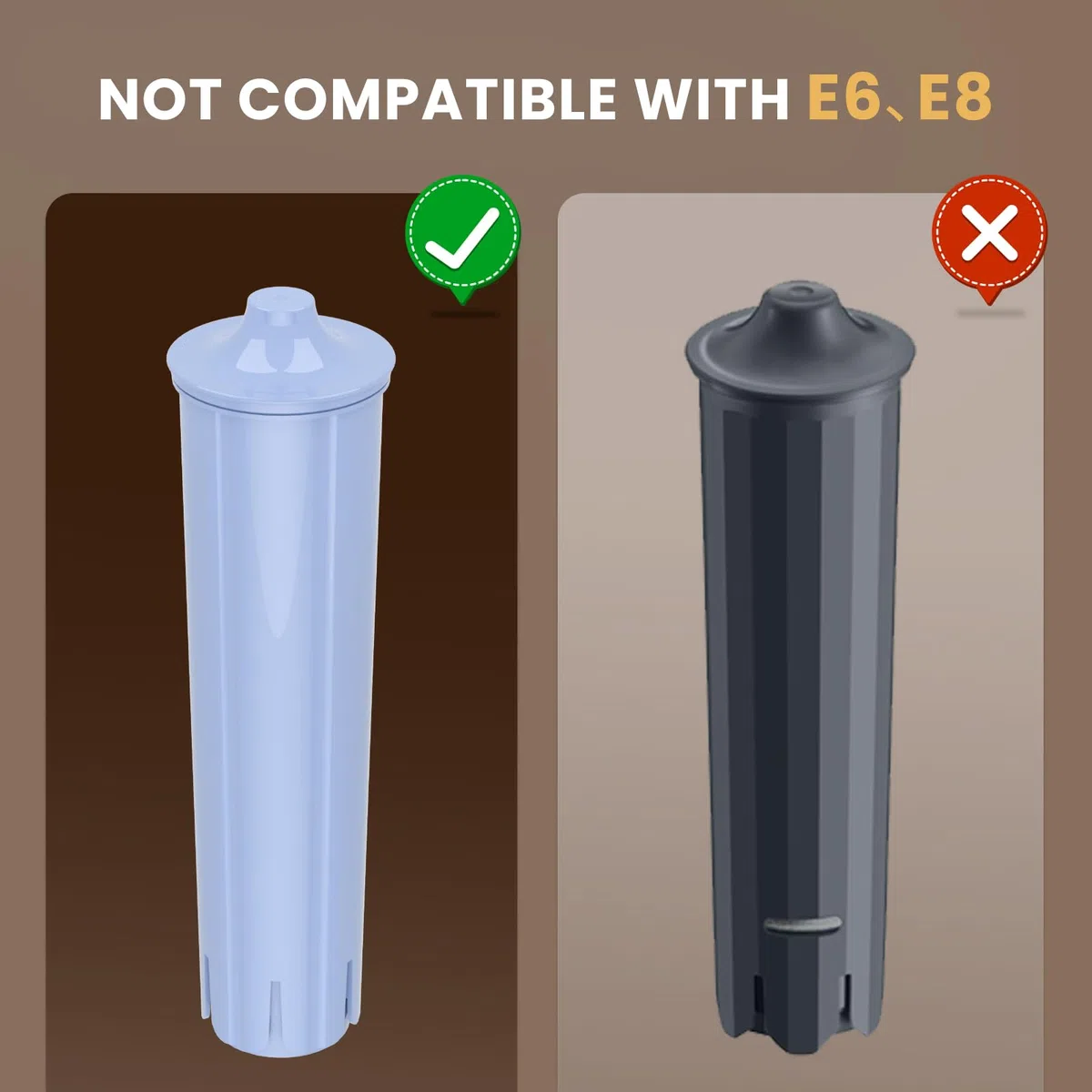 EVERSPRING Filtro acqua per macchina da caffè Compatibile Con IMPRESSA/ENA/GIGA/Jura 71312 Blue/71311/67007, 4 pezzi