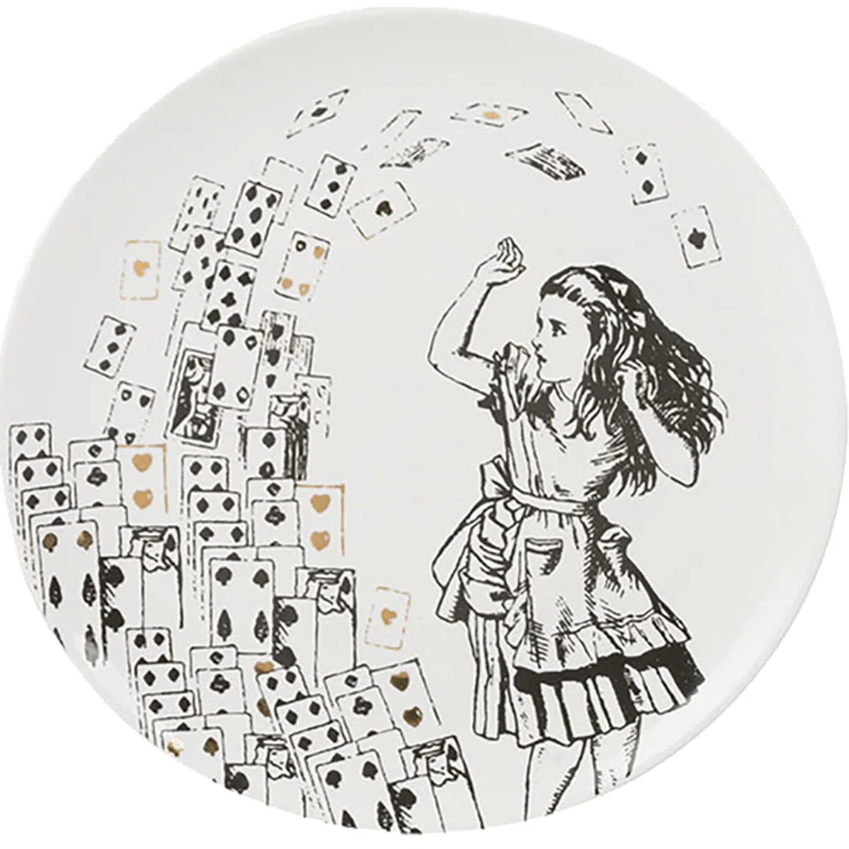 V&A Alice nel Paese delle Meraviglie, per la Cena, il Tè pomeridiano o la Colazione, Fine China, 20.5cm (8''), Set di 4