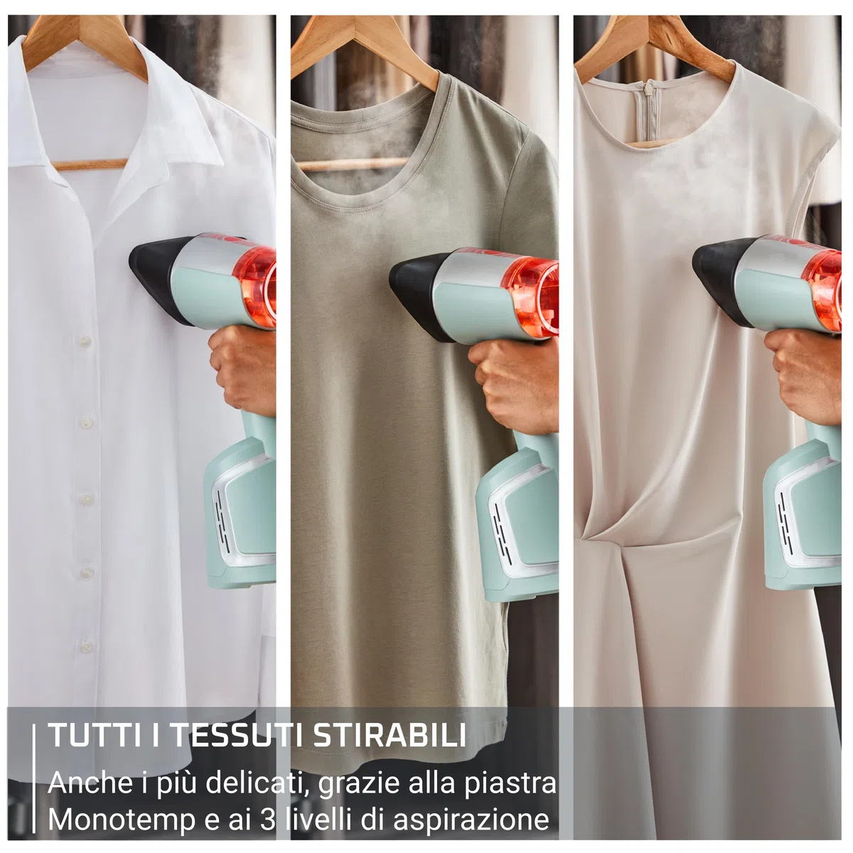 ROWENTA AeroSteam, Stiratrice Verticale, Risultati come il Ferro da Stiro, Stiratrice per Capi Rapida e Intuitiva, Efficienza Energetica, DR9814F0