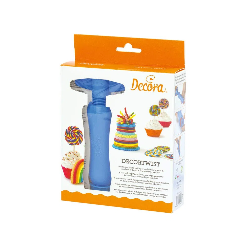 Decora 9260240 Decortwist con 20 Trafile intercambiabili, Blu, Unica